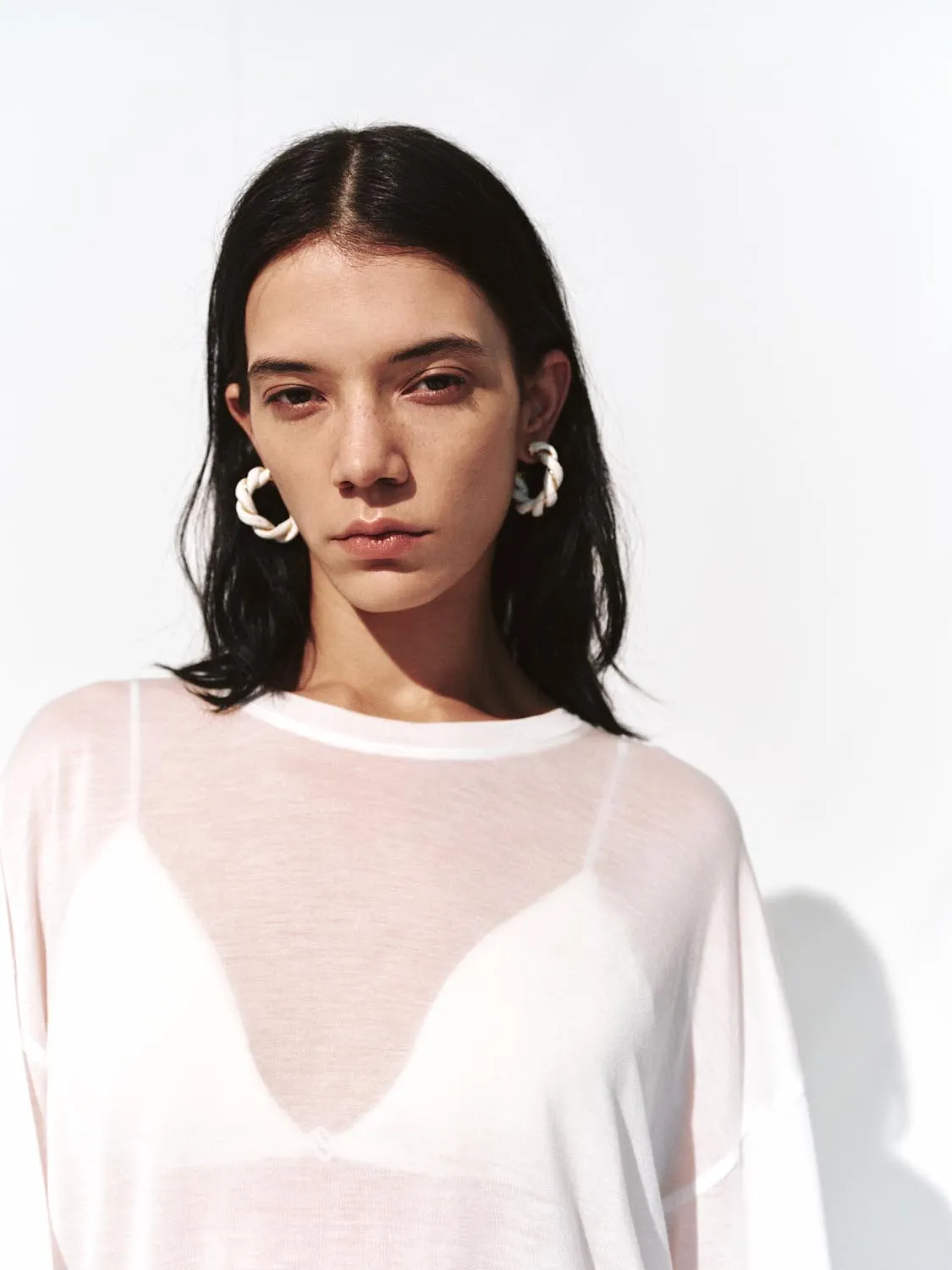 Sheer Long Sleeve T-Shirts sold by Urban Revivo product image thumbnail 3