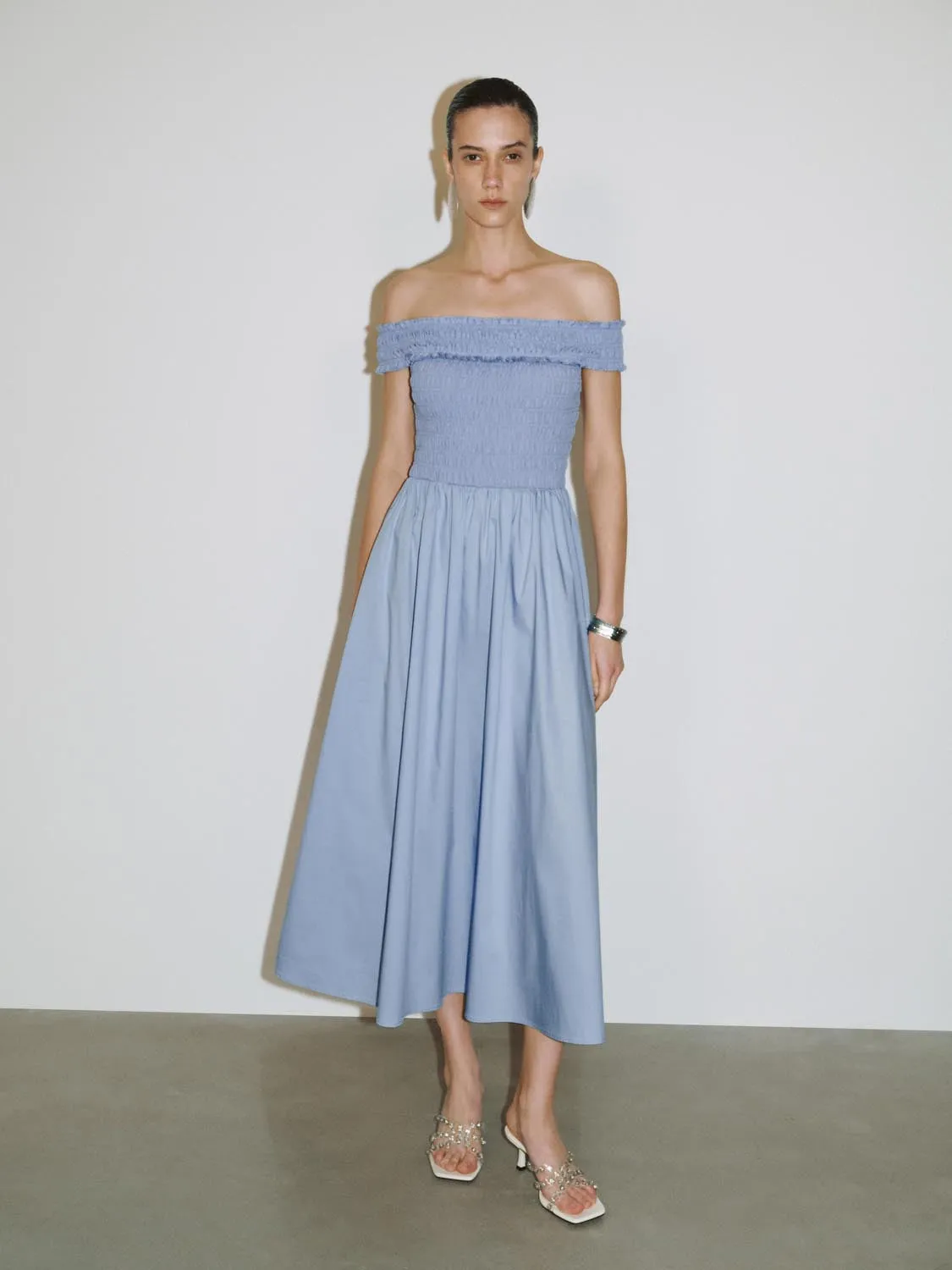 Off Shoulder A-Line Maxi Dresses sold by Urban Revivo product image thumbnail 4