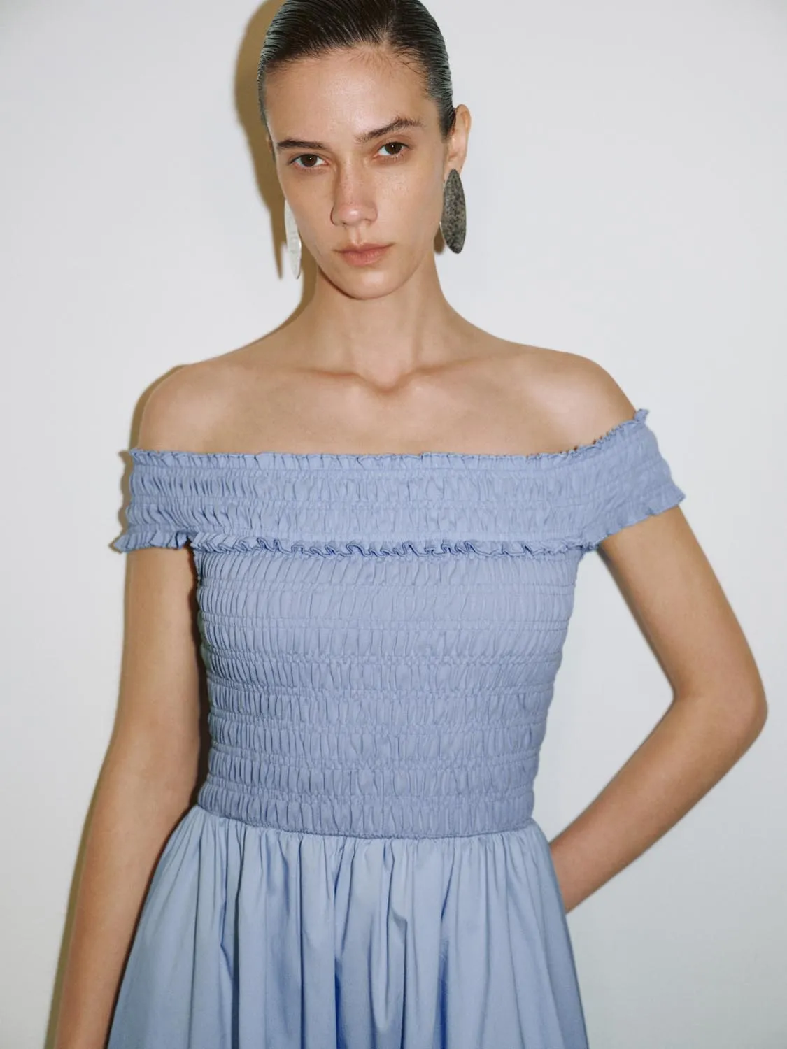 Off Shoulder A-Line Maxi Dresses sold by Urban Revivo product image thumbnail 3