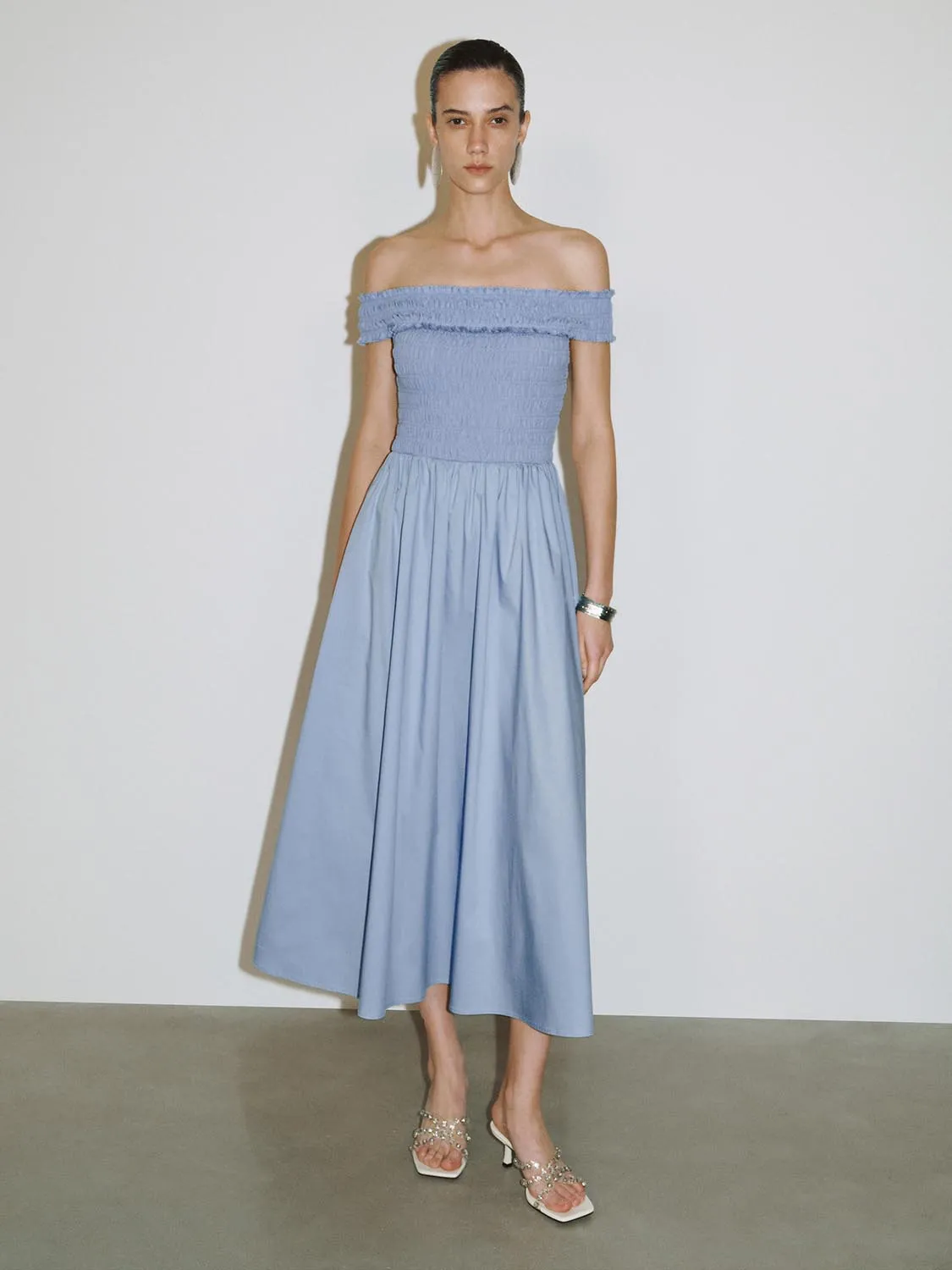 Off Shoulder A-Line Maxi Dresses sold by Urban Revivo