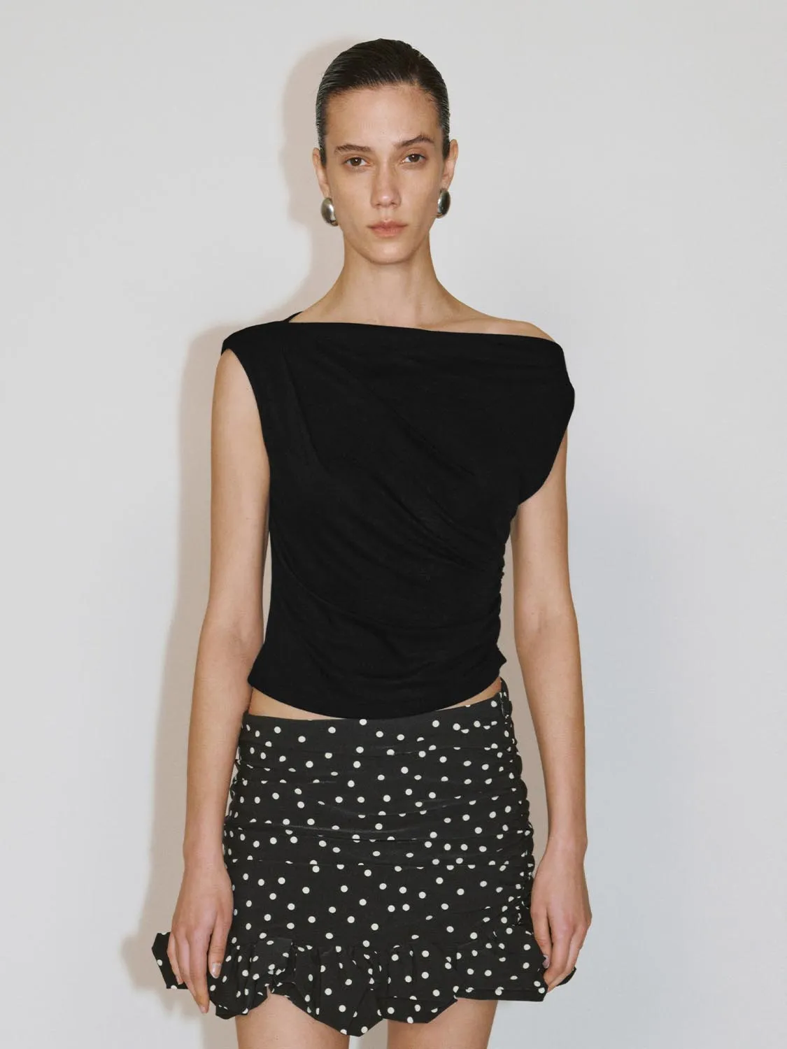 Off Shoulder Skinny Fit Tops sold by Urban Revivo