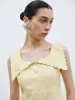 Frill Lapel Sleeveless Tops sold by Urban Revivo