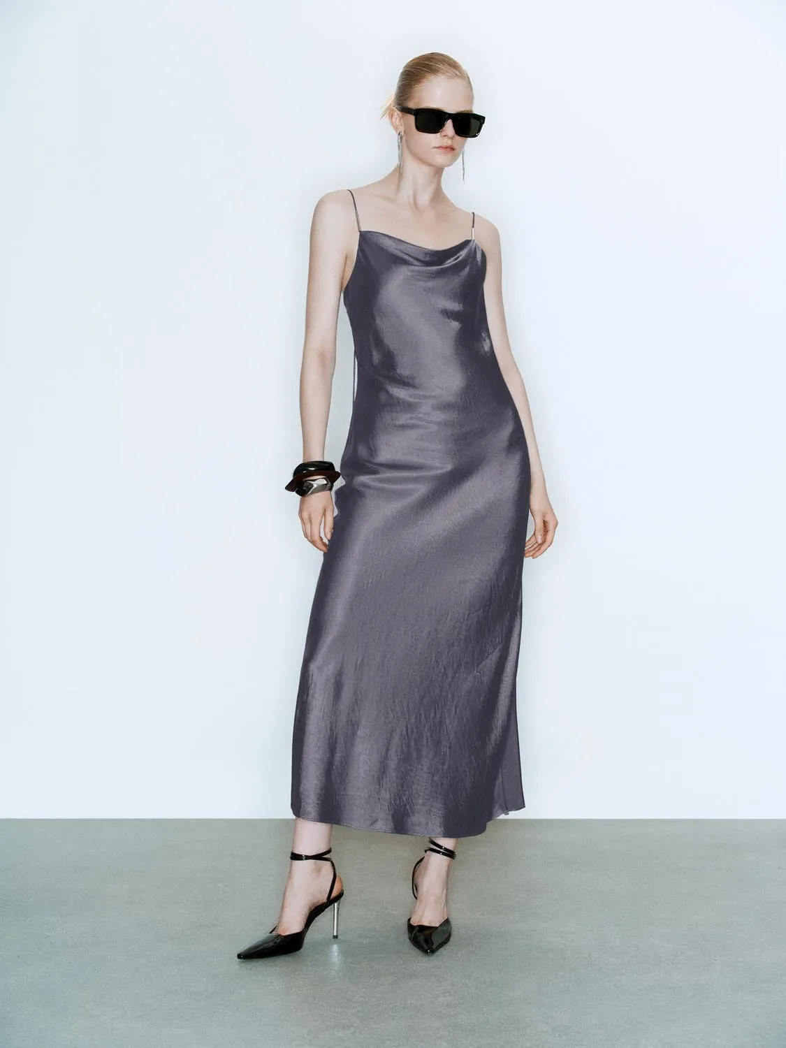 Camisole Straight Maxi Dresses sold by Urban Revivo product image thumbnail 4