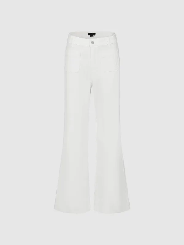 Denim Flared Jeans sold by Urban Revivo