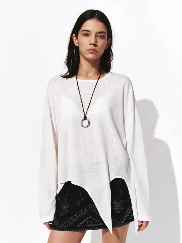 Irregular Hem T-Shirts sold by Urban Revivo