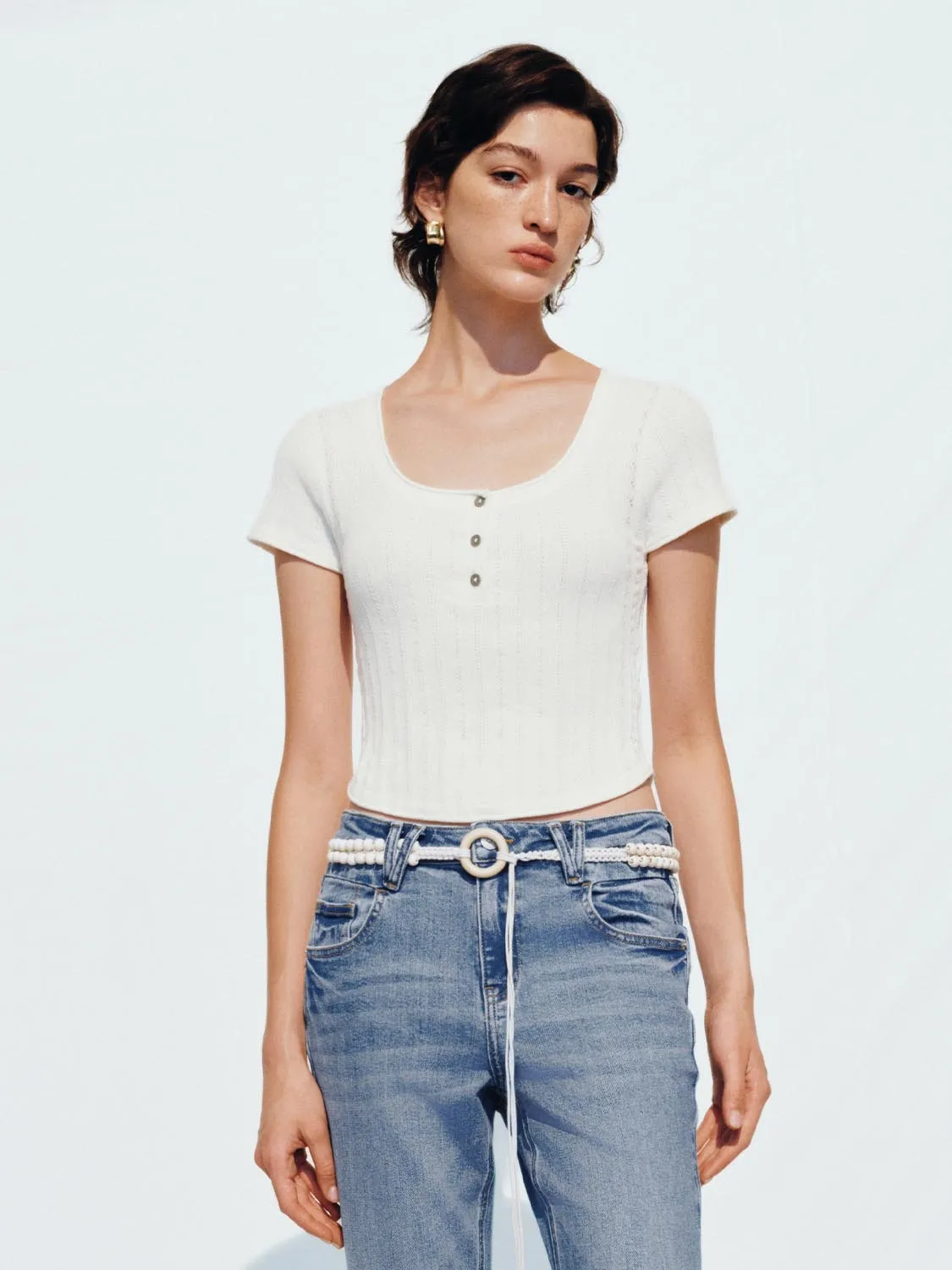 Knitted Short Sleeve T-Shirts sold by Urban Revivo