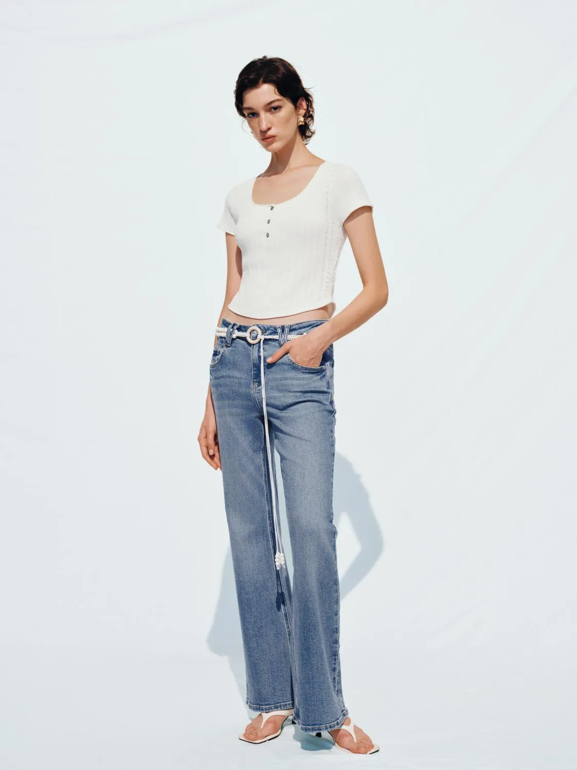 Knitted Short Sleeve T-Shirts sold by Urban Revivo product image thumbnail 5