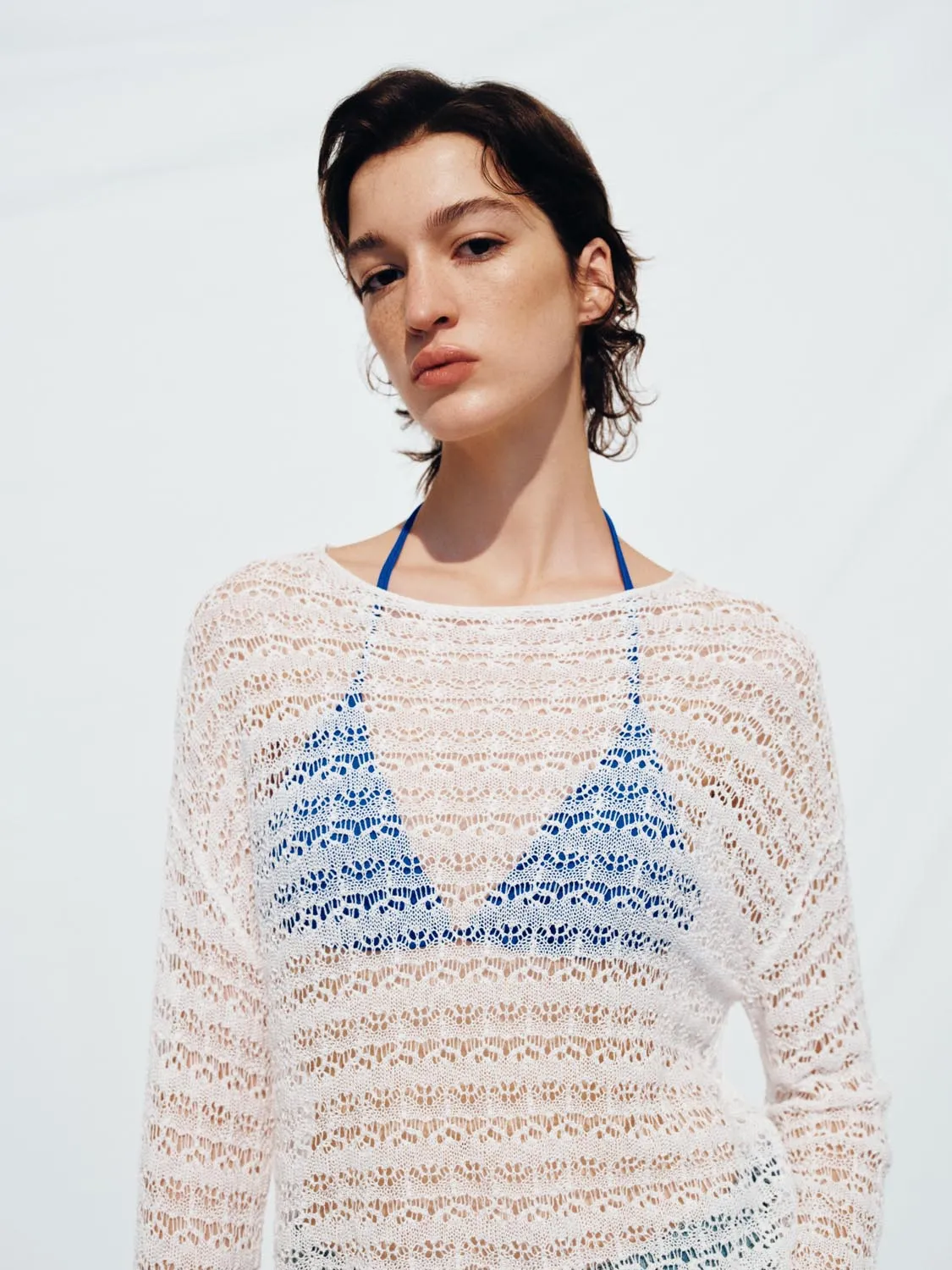 Knitted Lace T-Shirts sold by Urban Revivo product image thumbnail 3