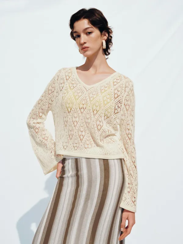 Knitted Lace T-Shirts sold by Urban Revivo
