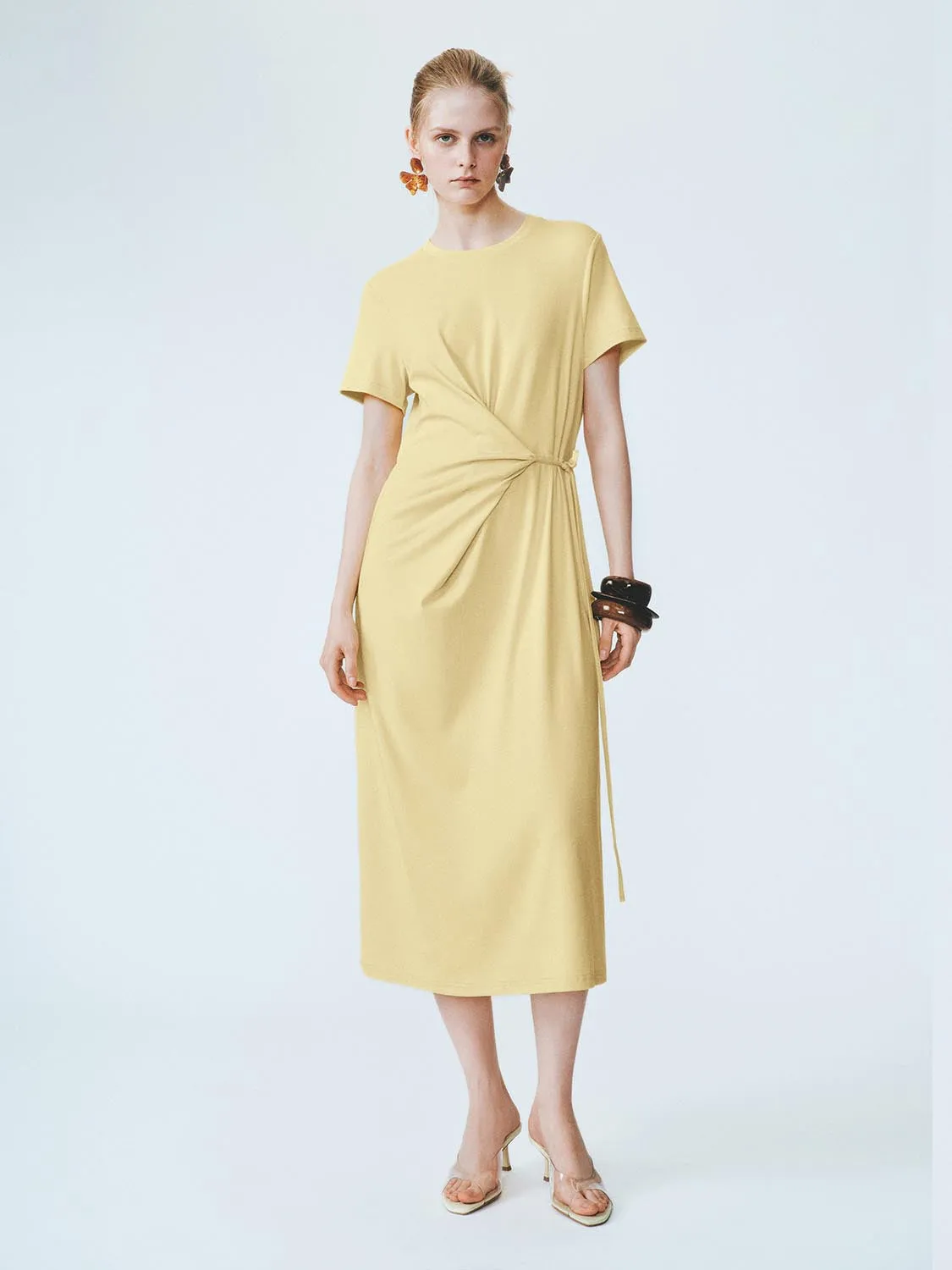 Tie Up A-Line Maxi Dresses sold by Urban Revivo