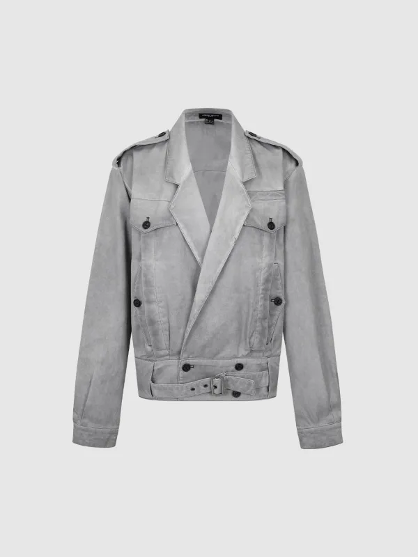 Notched Collar Jackets sold by Urban Revivo