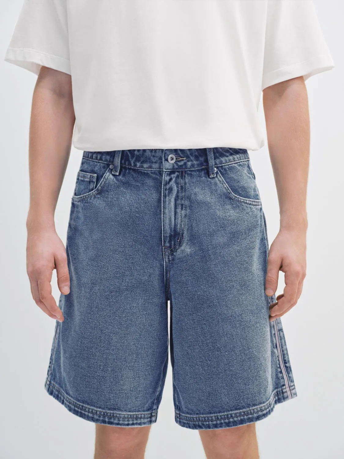 Denim Shorts sold by Urban Revivo product image thumbnail 5