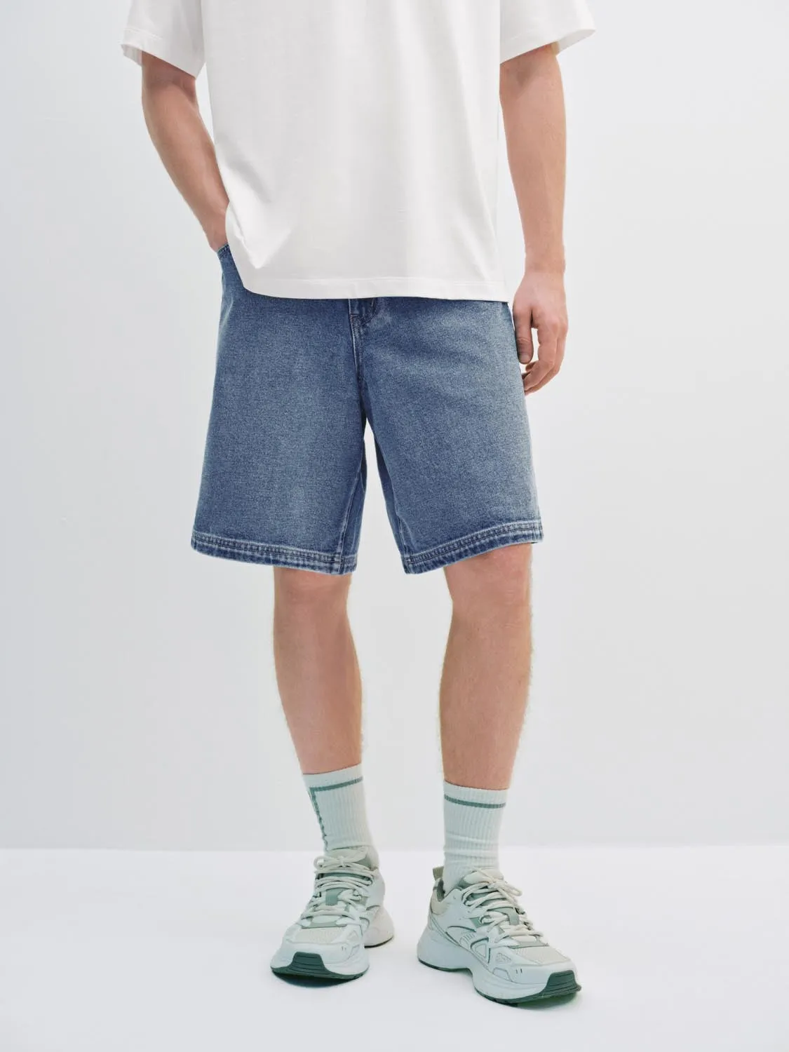 Denim Shorts sold by Urban Revivo product image thumbnail 2