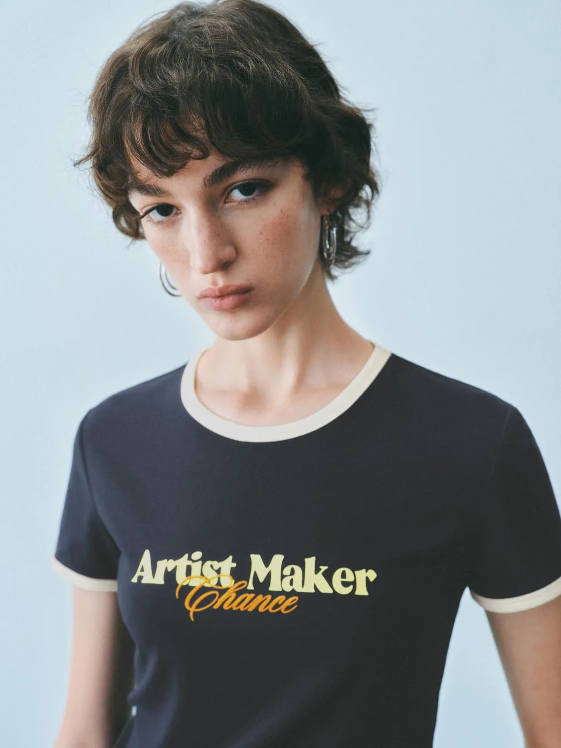 Short Sleeve Cropped T-Shirts sold by Urban Revivo product image thumbnail 3