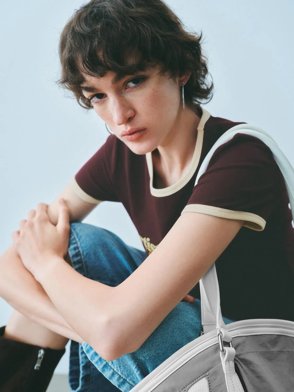 Short Sleeve Cropped T-Shirts sold by Urban Revivo product image thumbnail 3