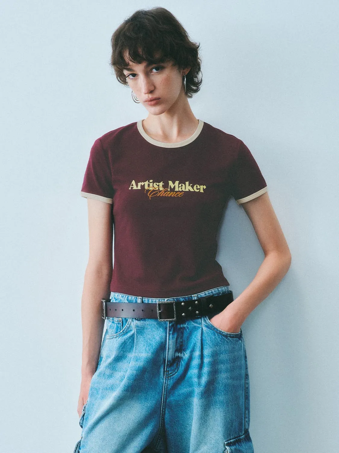 Short Sleeve Cropped T-Shirts sold by Urban Revivo