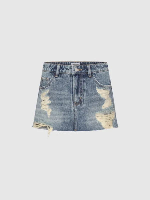 Vogue Denim Shorts sold by Urban Revivo