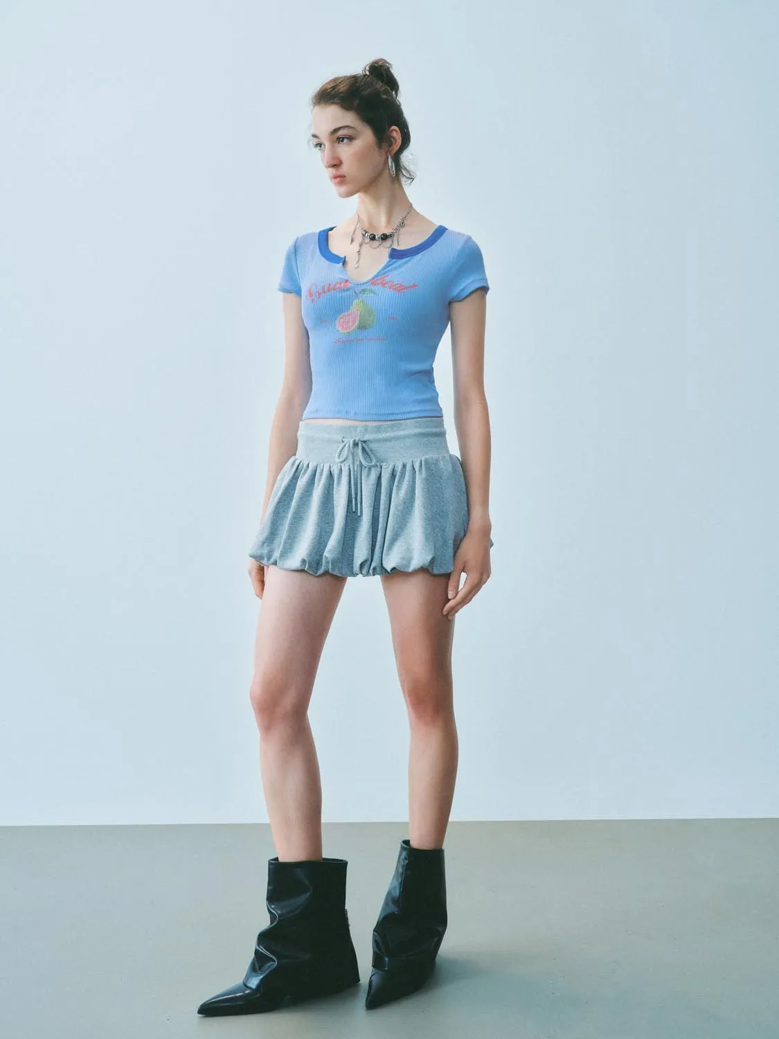 Cropped Printed T-Shirts sold by Urban Revivo product image thumbnail 5