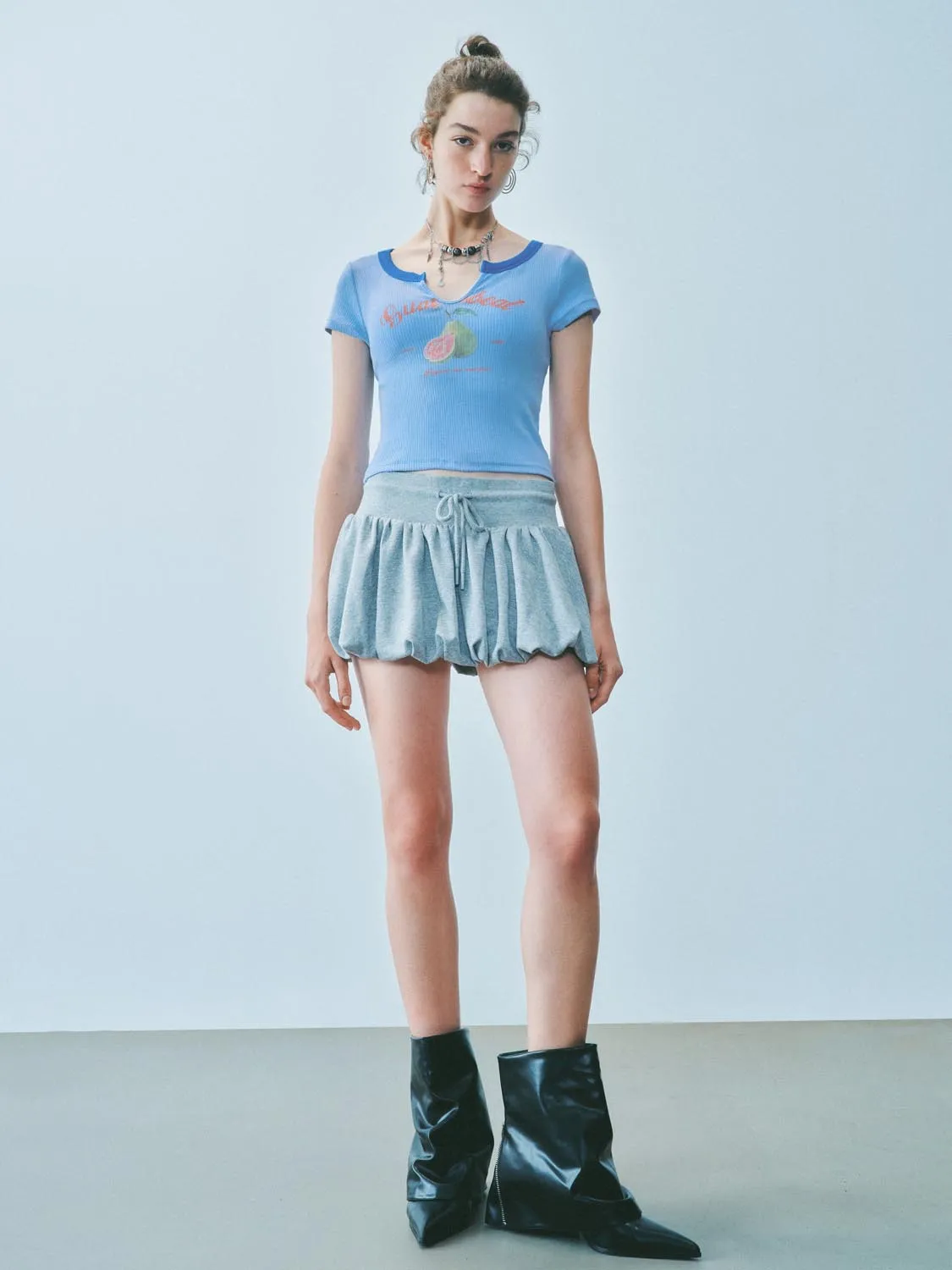 Cropped Printed T-Shirts sold by Urban Revivo product image thumbnail 4