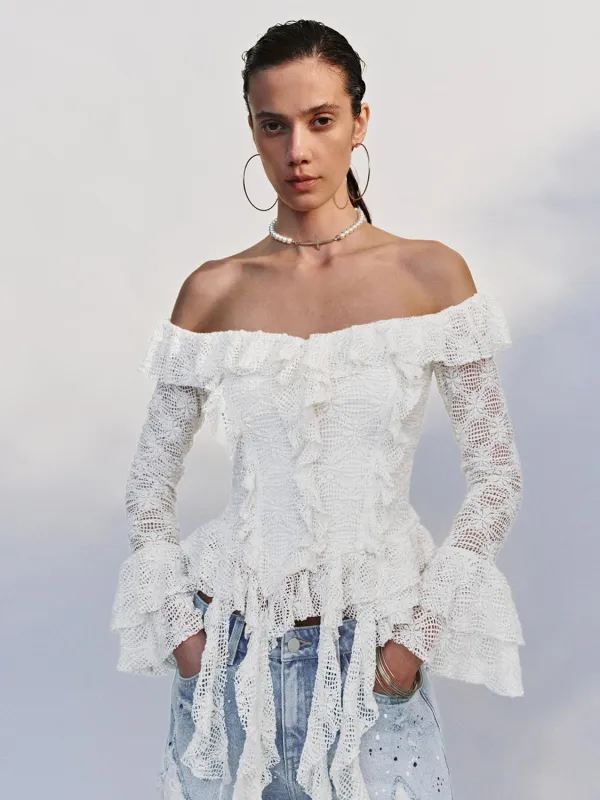 Ruffle Overhead Blouses sold by Urban Revivo