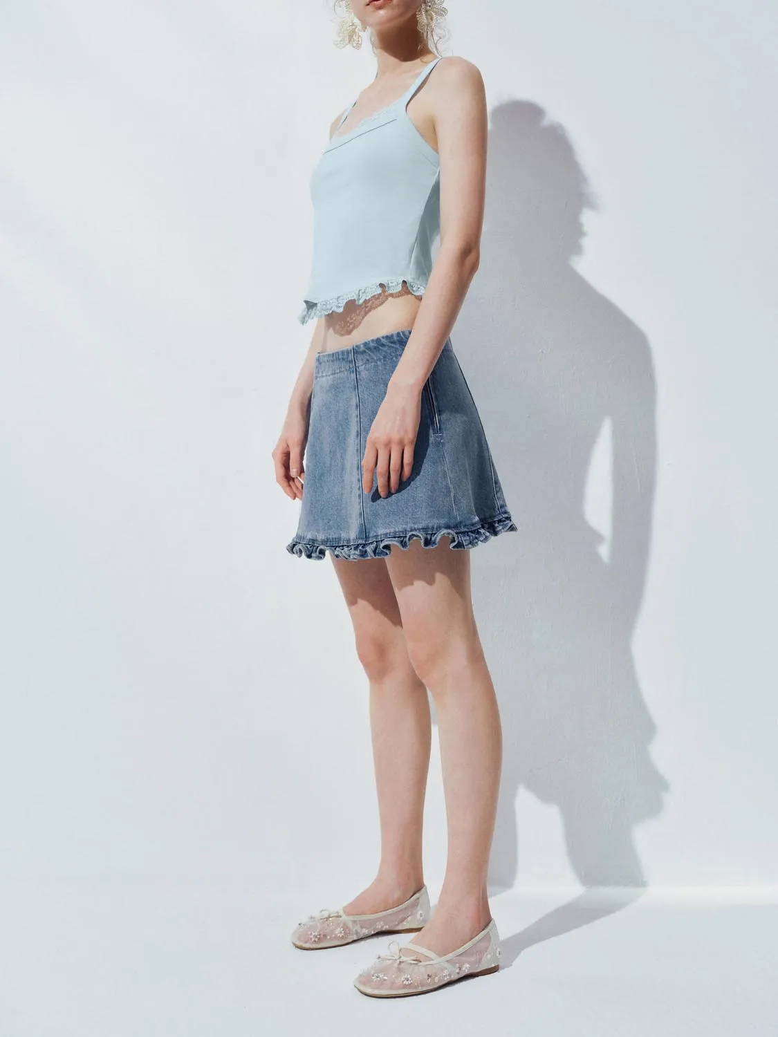 Denim Mini Skirts sold by Urban Revivo product image thumbnail 4