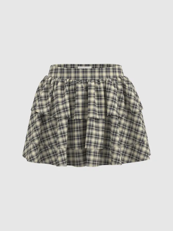 Plaid Mini Skirts sold by Urban Revivo