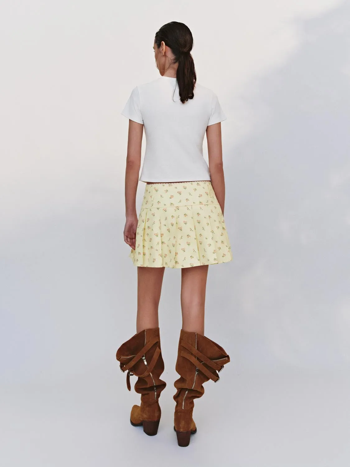 Floral Pleated Mini Skirts sold by Urban Revivo product image thumbnail 4