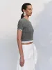 Lettuce Trim Cable Knitted T-Shirts sold by Urban Revivo