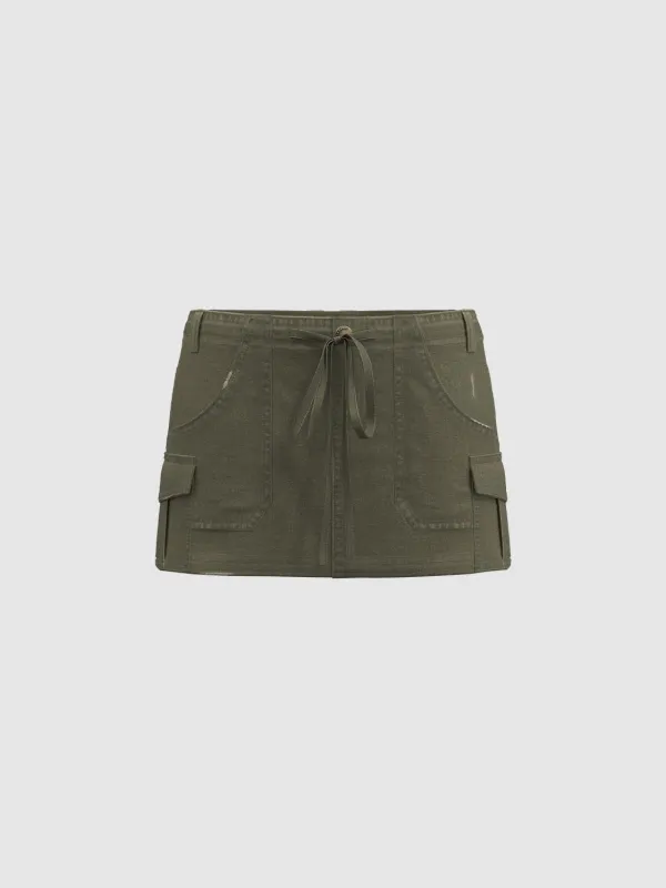 Flap Pocket Mini Skirts sold by Urban Revivo