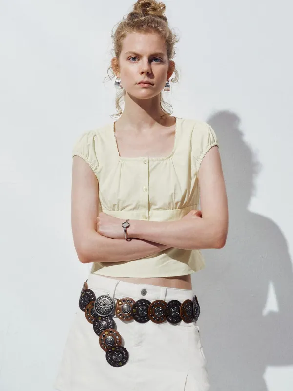 U-Neck Overhead Shirts sold by Urban Revivo