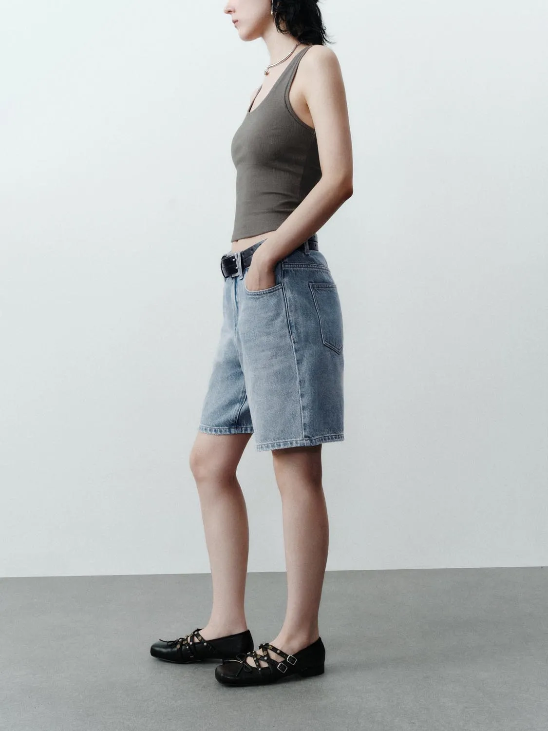 Vogue Denim Shorts sold by Urban Revivo product image thumbnail 3