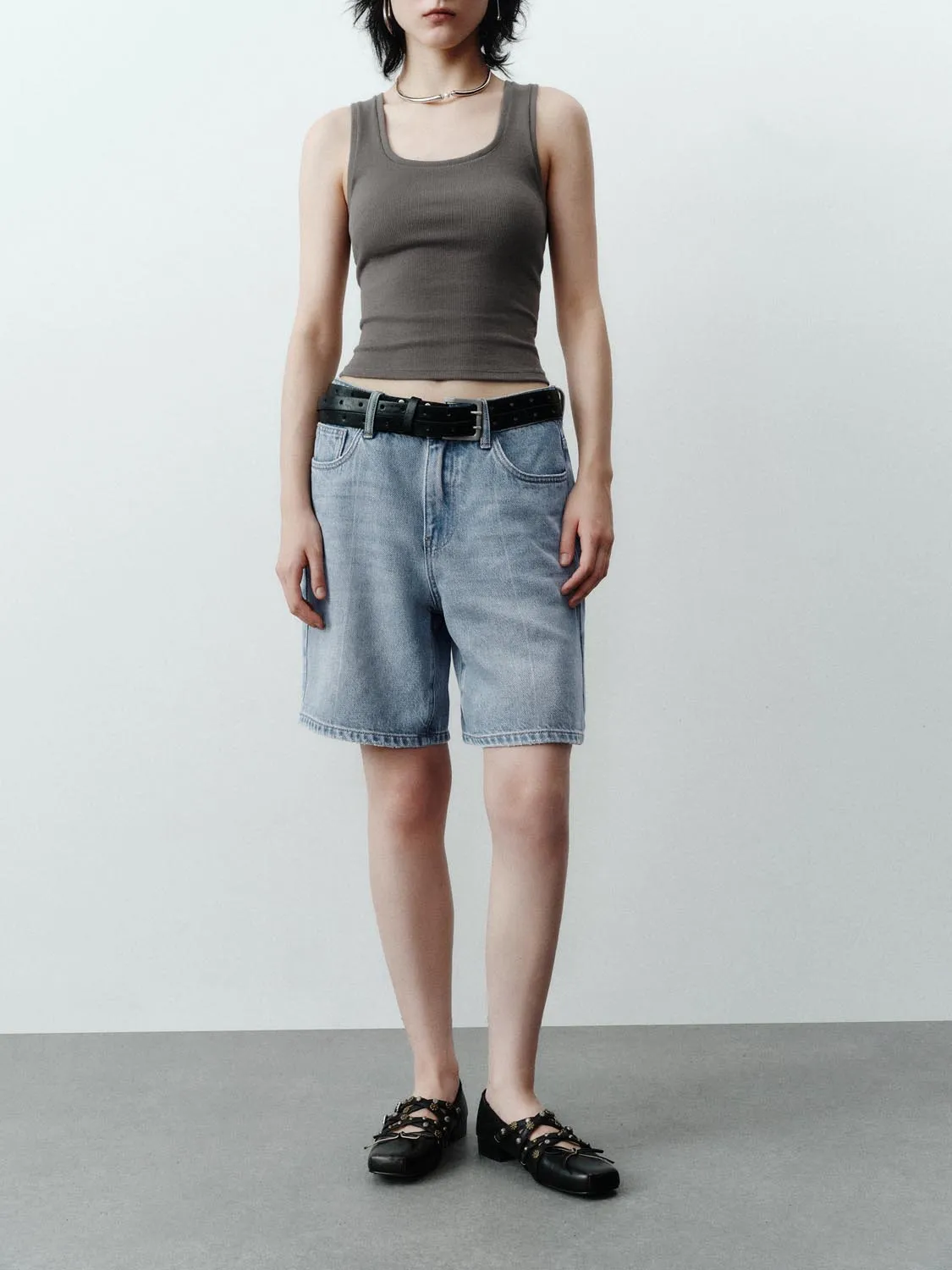 Vogue Denim Shorts sold by Urban Revivo product image thumbnail 2
