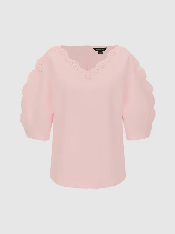 Lace Trim Overhead Shirts sold by Urban Revivo