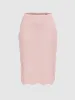 Lace Trim Straight Skirts sold by Urban Revivo