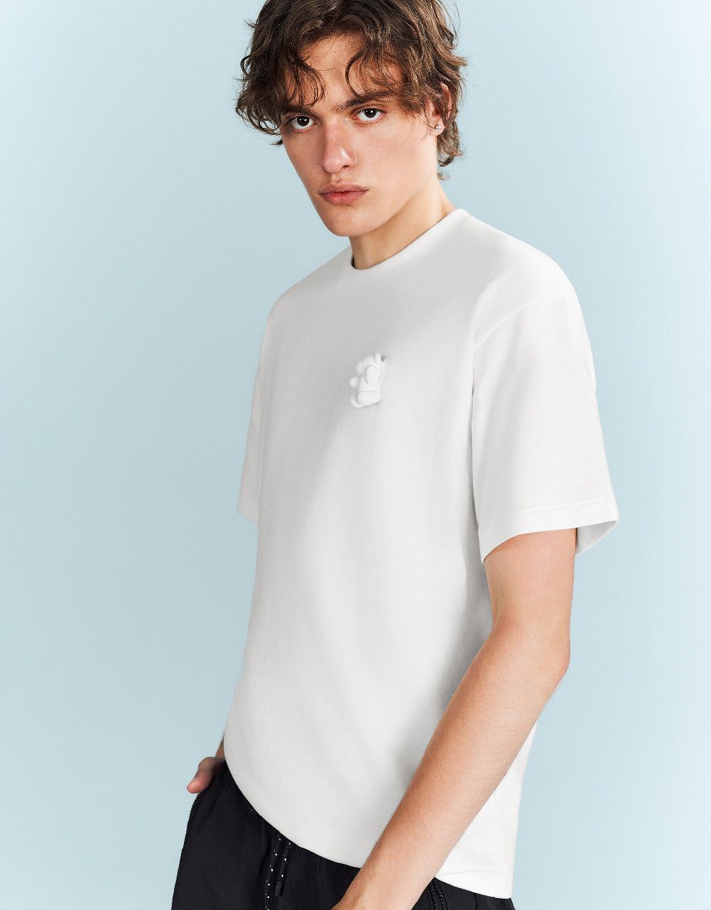 Bear Detail Crew Neck T-Shirt sold by Urban Revivo product image thumbnail 2