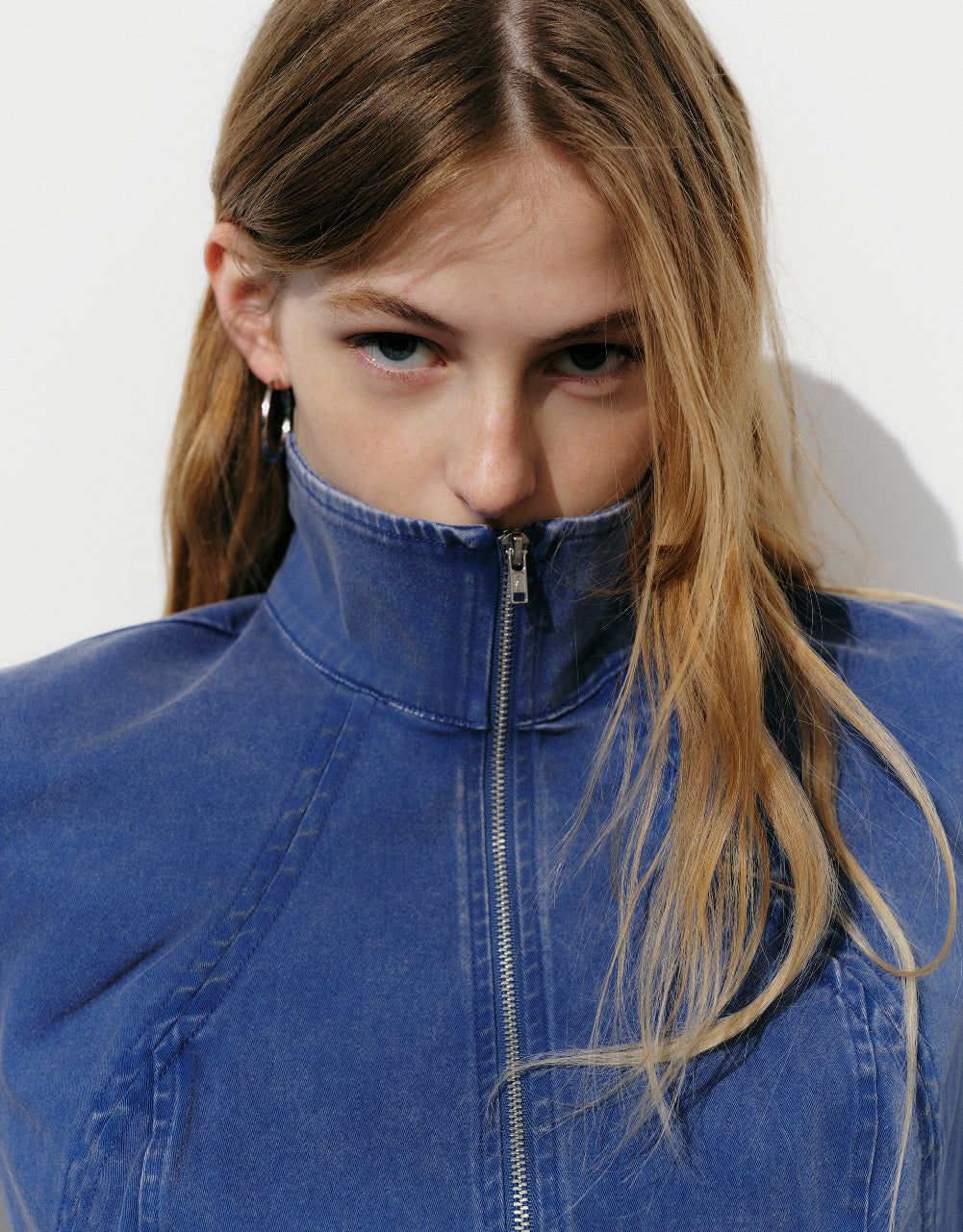 Zipper Front Skinny Shirt sold by Urban Revivo product image thumbnail 5