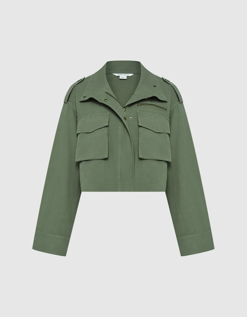 Zipper Front Straight Jacket sold by Urban Revivo product image thumbnail 2