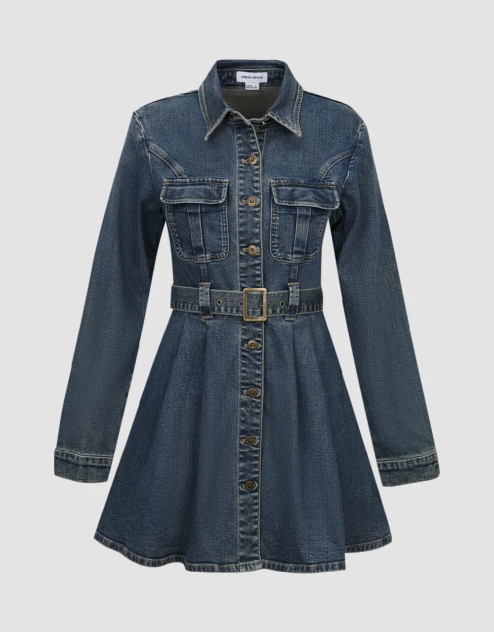 A-Line Denim Dress sold by Urban Revivo product image thumbnail 2