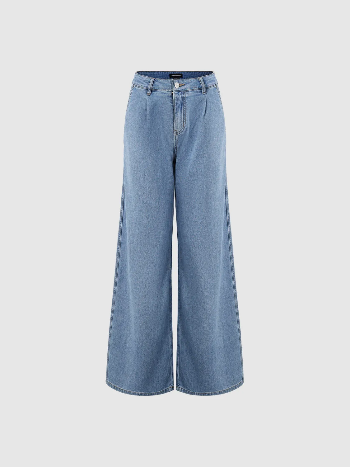 Wide-Leg Denim Jeans sold by Urban Revivo