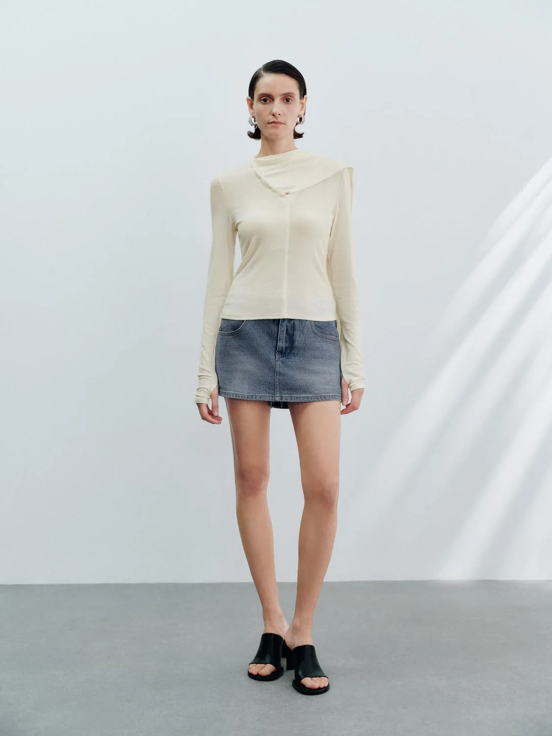 Vogue Denim Shorts sold by Urban Revivo product image thumbnail 5