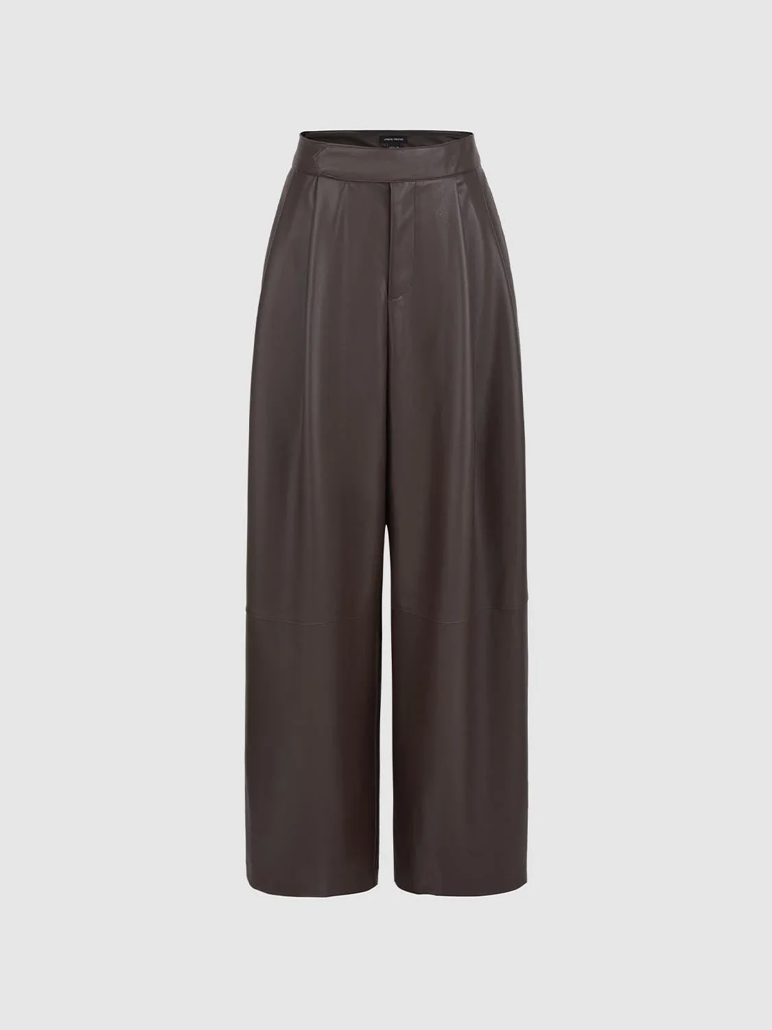 Vegan Leather Wide-Leg Pants sold by Urban Revivo