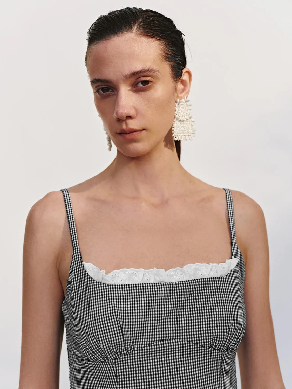 Striped Ruffle Hem Cami Dresses sold by Urban Revivo product image thumbnail 3