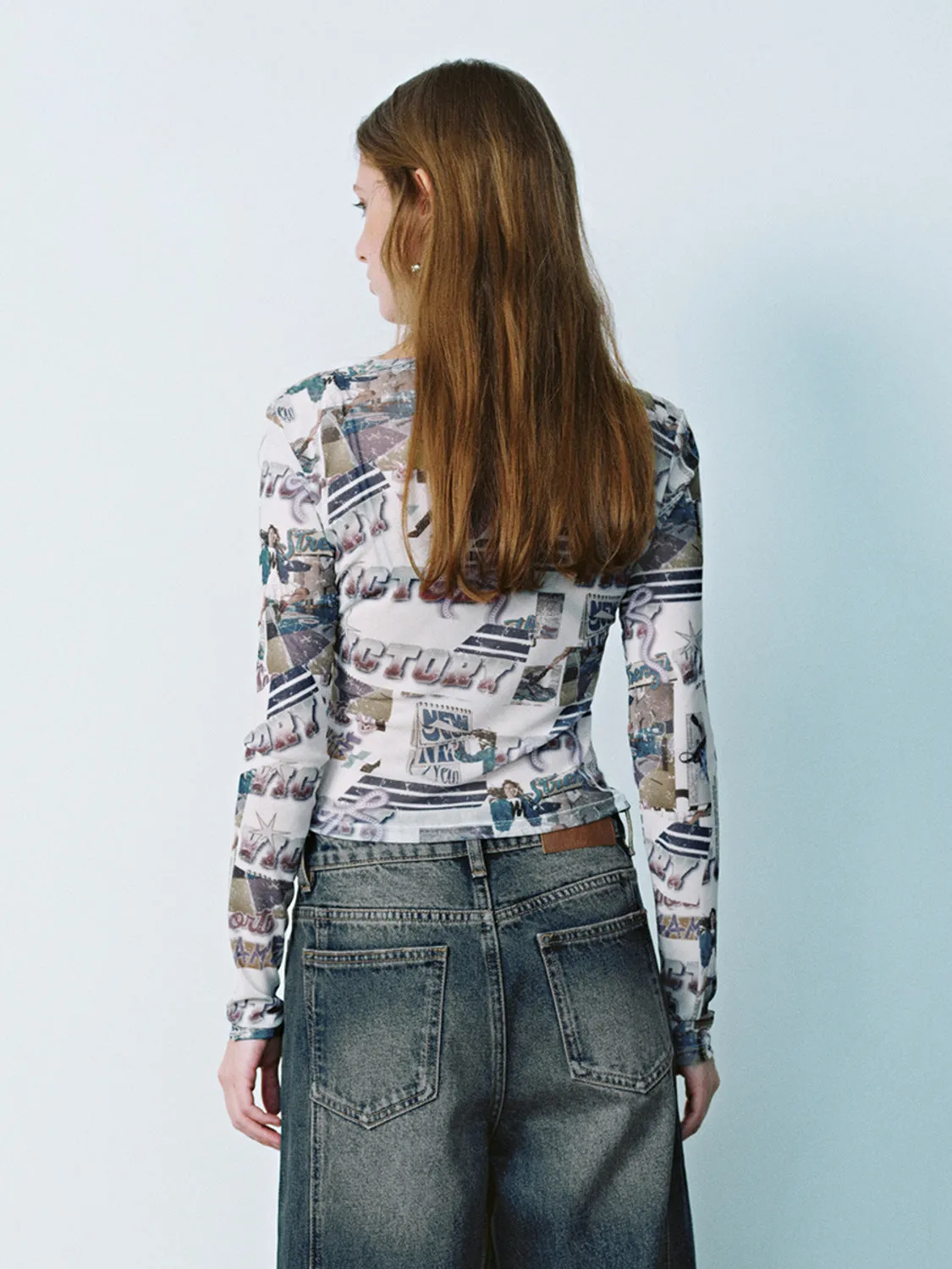 Skinny Mesh T-Shirts sold by Urban Revivo product image thumbnail 2