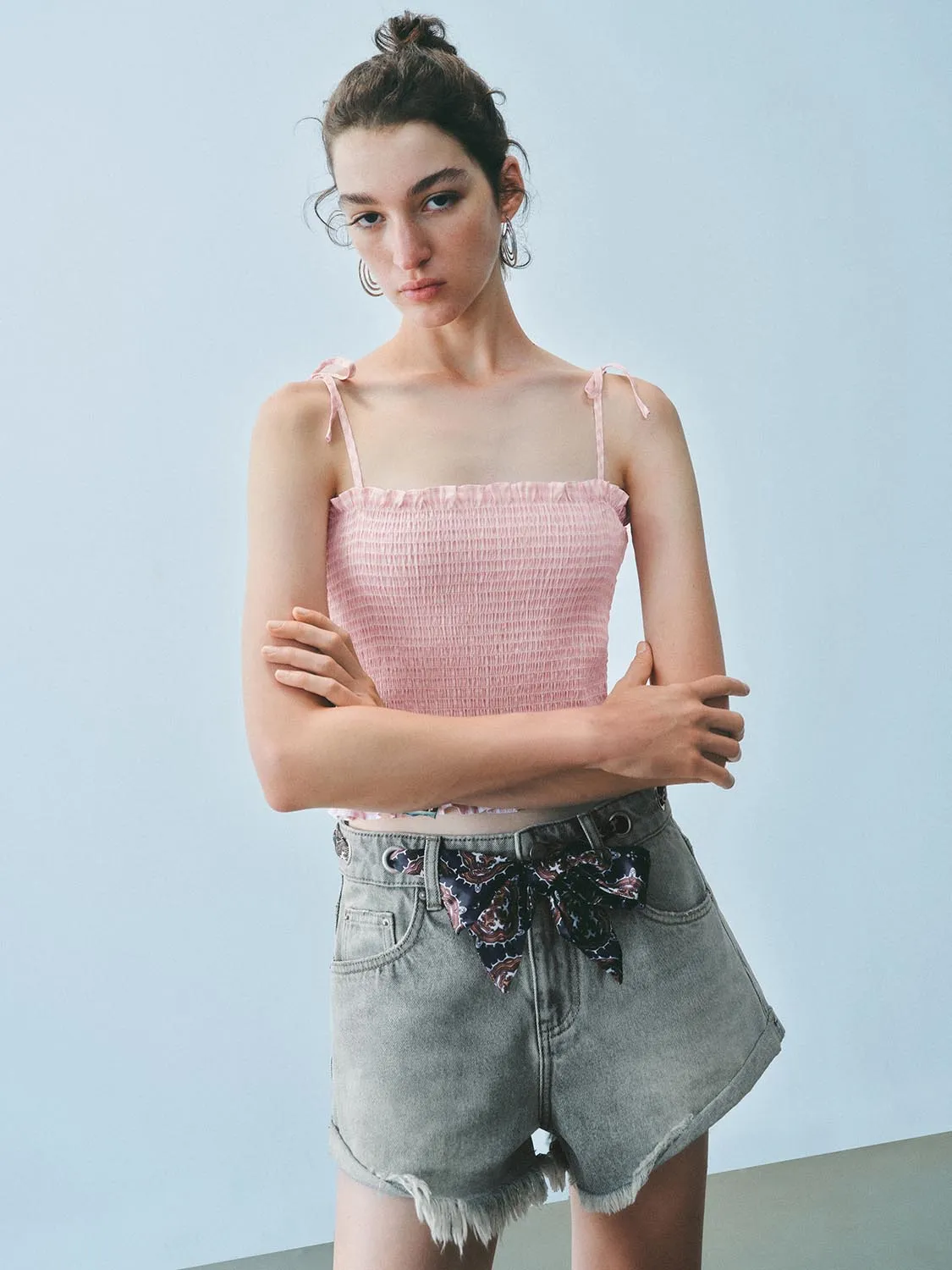 Shirred Strap Tops sold by Urban Revivo