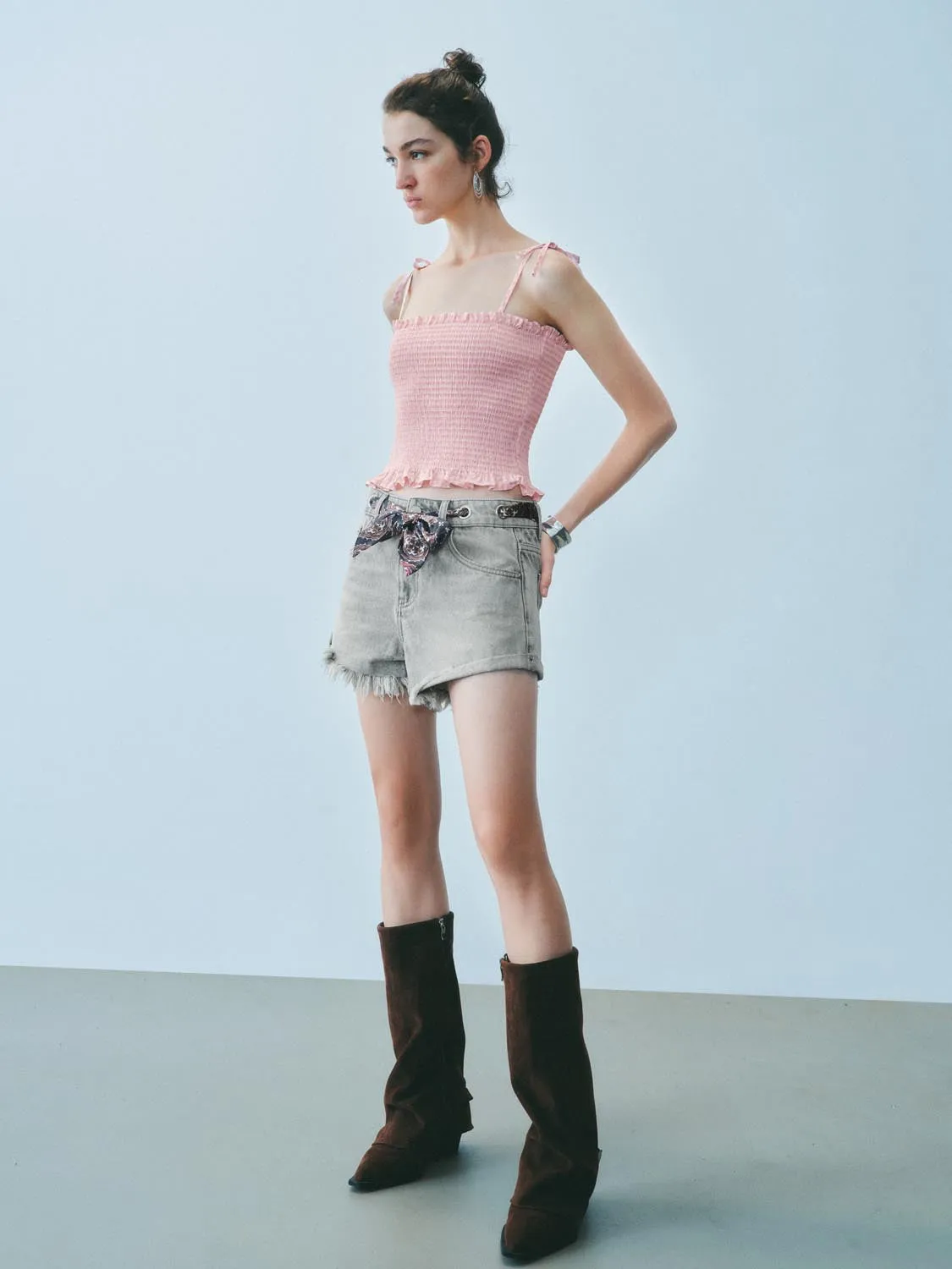 Shirred Strap Tops sold by Urban Revivo product image thumbnail 5