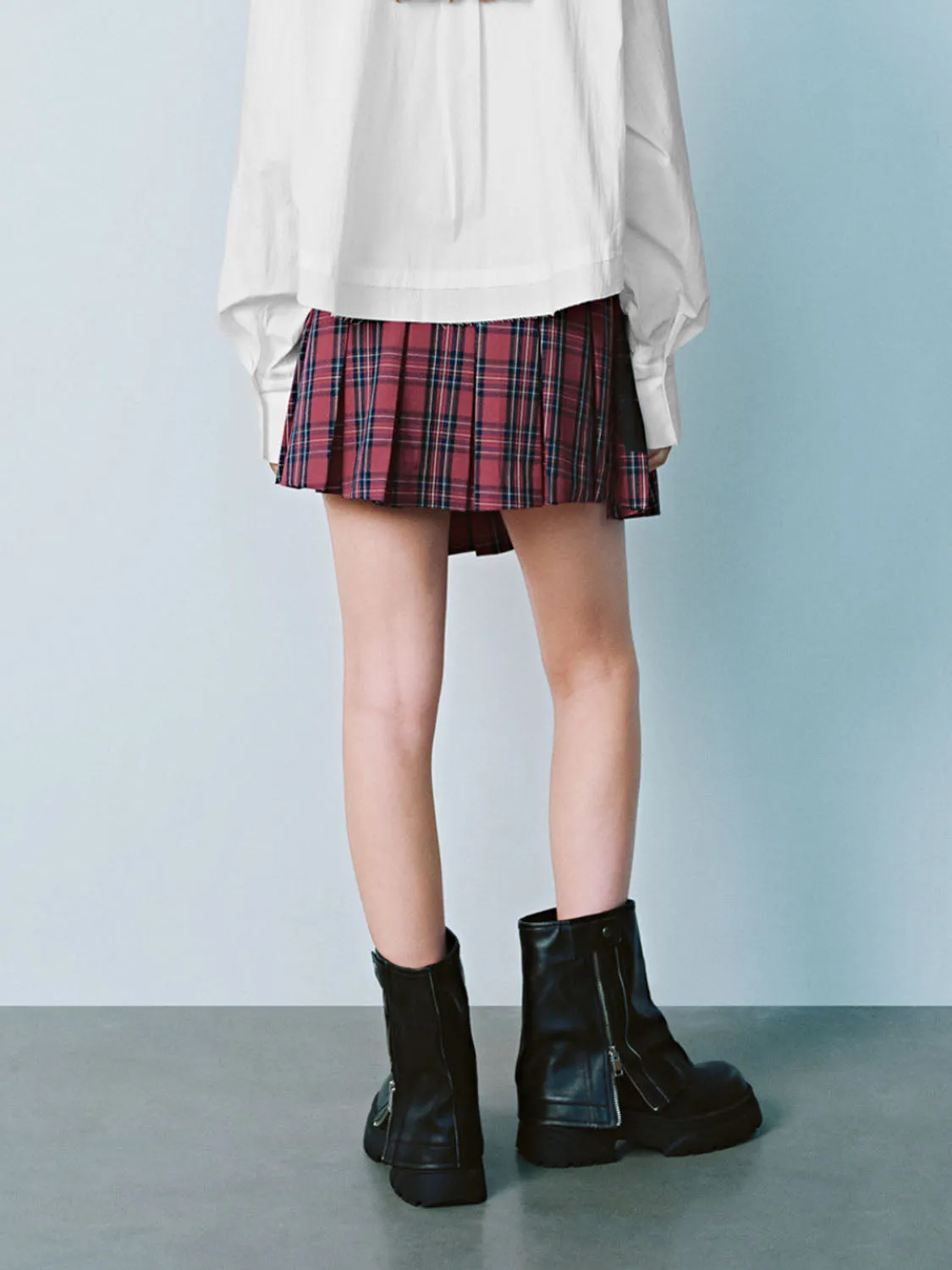 Plaid Mini A-Line Skirts sold by Urban Revivo product image thumbnail 3