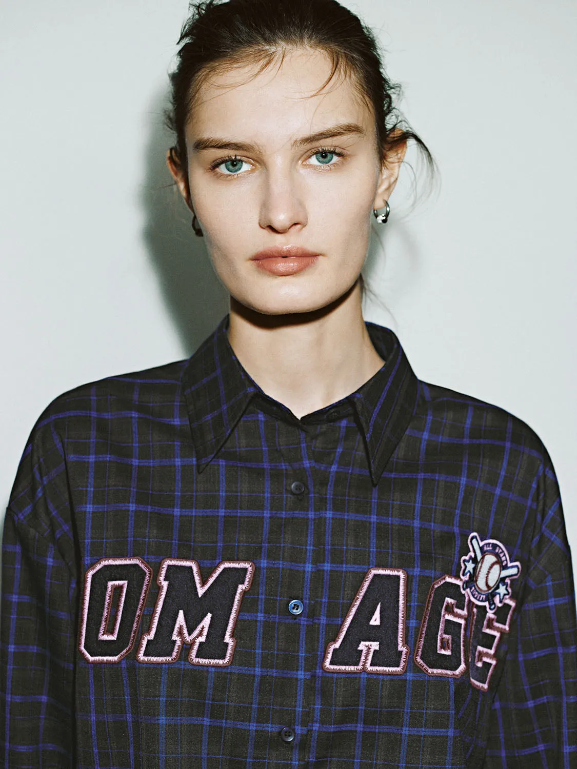 Loose Plaid Shirts sold by Urban Revivo product image thumbnail 3