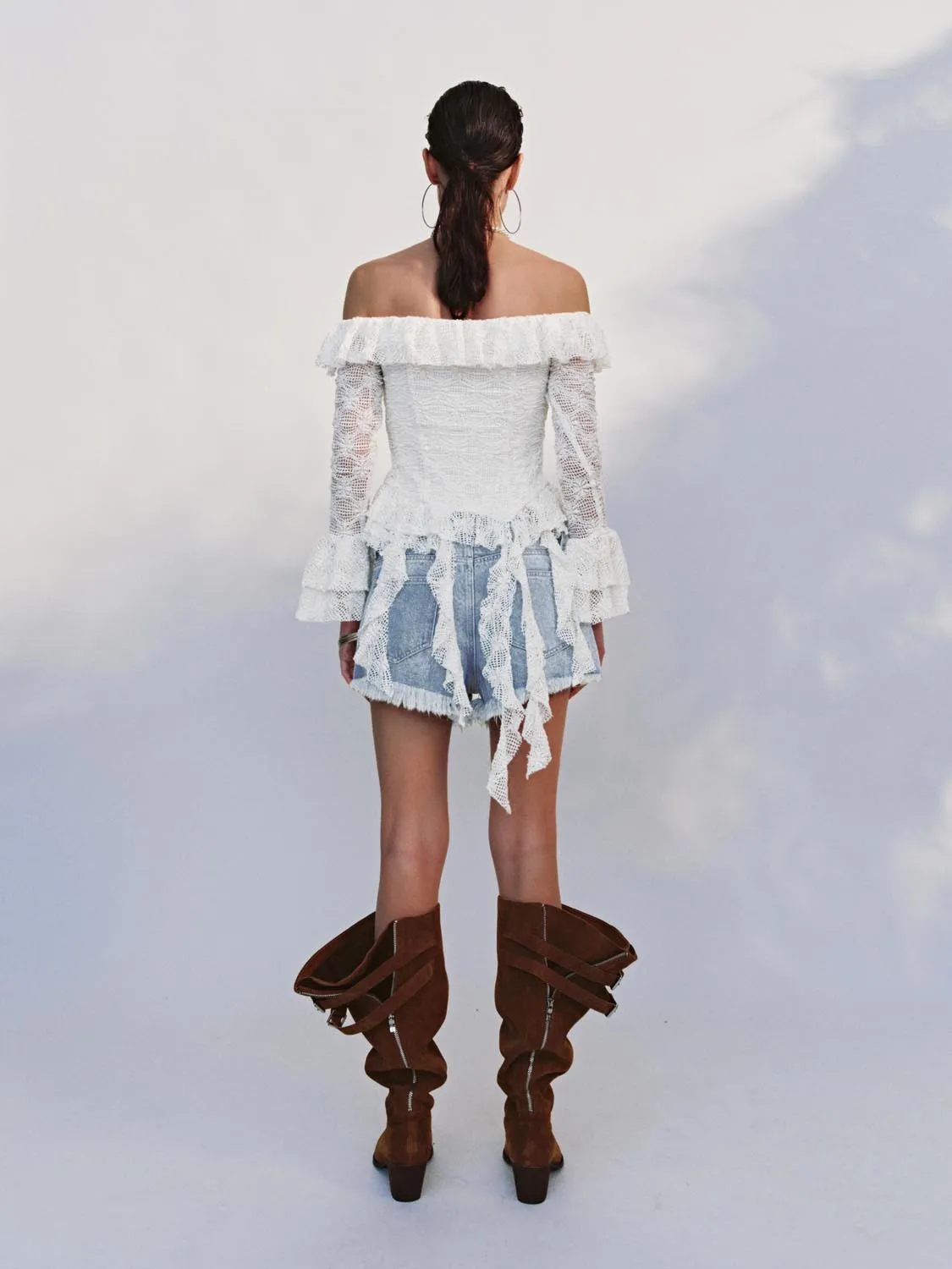 Leisure Denim Shorts sold by Urban Revivo product image thumbnail 4