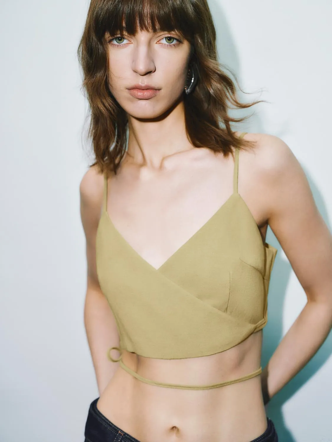 Lace Up Front Cami Tops sold by Urban Revivo product image thumbnail 5