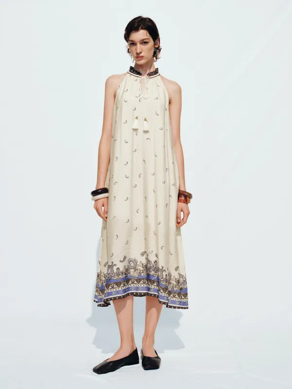 Halter Neck A-Line Maxi Dresses sold by Urban Revivo